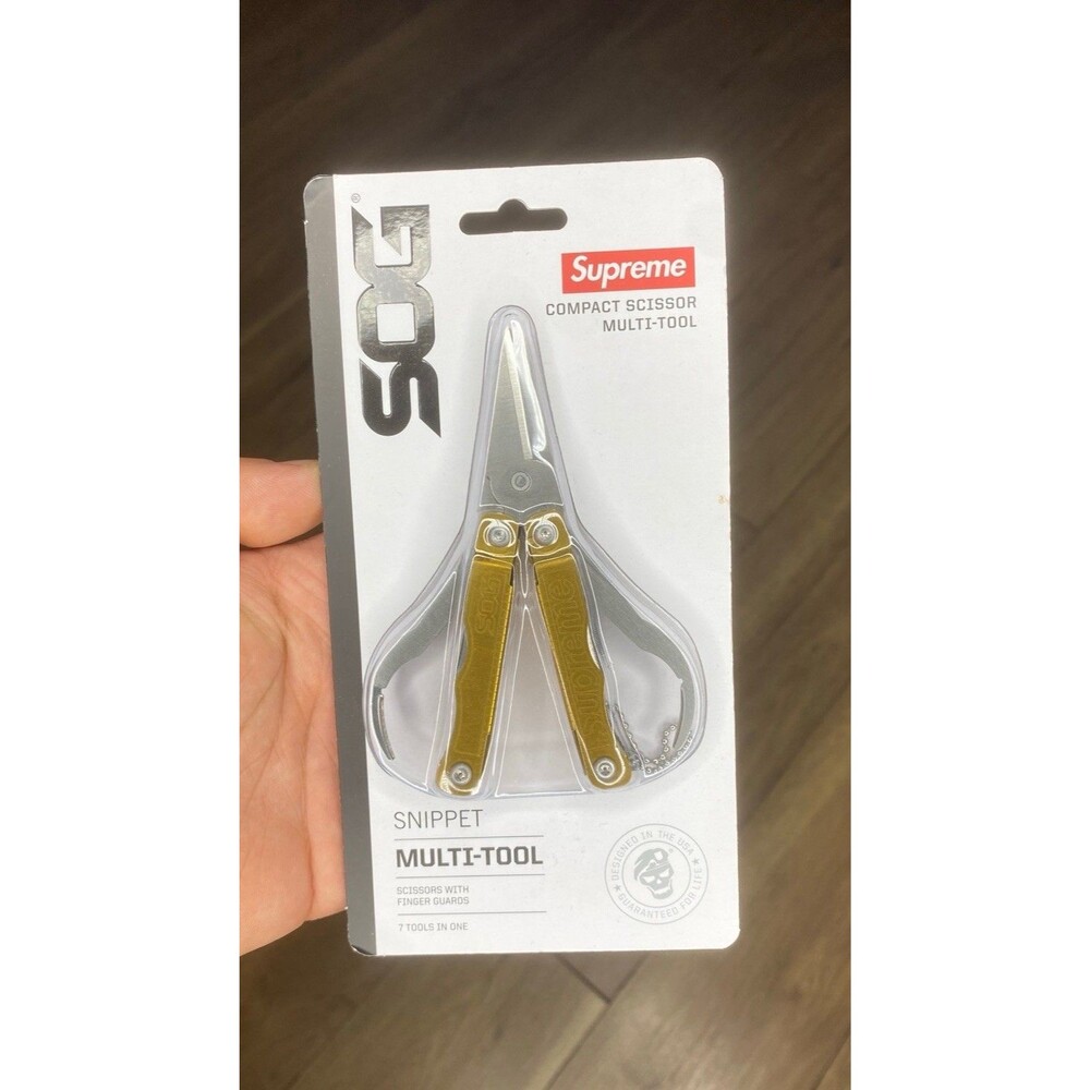 SOG Supreme Gold Snippet Compact Scissors Multi Tool Folding Knife New Pocket
